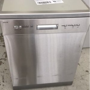 SECONDHAND EURO PR60DW4S 600MM S/STEEL DISHWASHER WITH 12 PLACE SETTINGS & 4 WASH PROGRAMS WITH 3 MONTH WARRANTY DEO7185