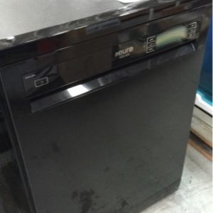 SECONDHAND EMDEL15BK 600MM BLACK DISHWASHER WITH 15 PLACE SETTINGS & 10 WASH PROGRAMS WITH 3 MONTH WARRANTY DEO7225
