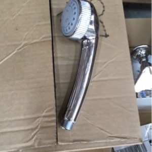 BOX OF CHROME SHOWER HEAD SOLD AS IS