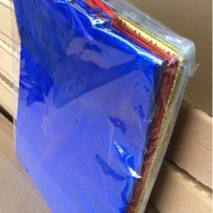 PACK OF 12 PCE HOLOGRAM METALLIC PAPER GIFT BAGS IN ASSORTED COLOURS 33X12X42CM EXTRA LARGE SIZE