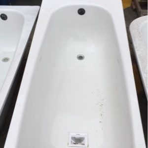 BETTE STAR 1600MM X 700MM BATH WITH OVERFLOW RRP$819 B1600WOB SOLD AS IS