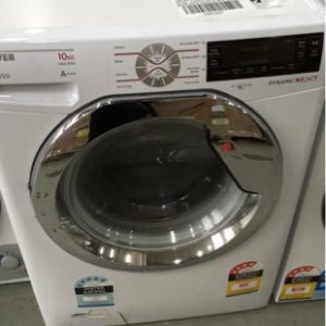 HOOVER 10KG FRONT LOAD WASHING MACHINE DXT410AH LED DISPLAY QUIET OPERATION 1400 RPM SPIN SPEED WITH DELAY START OPTION 12 MONTH LIMITED WARRANTY - WITHIN 40KLM RADIUS OF MELB CBD SKU450011284