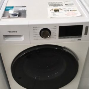 HISENSE 10KG FRONT LOAD WASHING MACHINE HWFL1014V 16 PROGRAMS 4 STAR ENERGY AND 4.5 WATER RATING WITH 12 MONTH LIMITED WARRANTY WITHIN 40KLM OF MELB CBD SKU 390011547