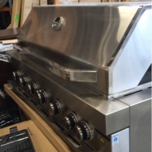EX DISPLAY HN1200RBQ 1200MM S/STEEL BBQ BUILT IN BBQ 6 BURNER WITH ROTISSERIE WITH 3 MONTH WARRANTY DEO7234
