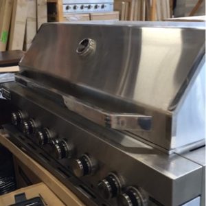 EX DISPLAY HN1200RBQ 1200MM S/STEEL BBQ BUILT IN BBQ 6 BURNER WITH ROTISSERIE WITH 3 MONTH WARRANTY DEO7240