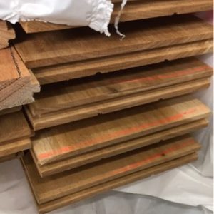 180X21 TALLOWWOOD STAIN GRADE FLOORING (STAIN GRADE IS SELECT GRADE FLOORING WITH SOME RACKING STICK MARKS ON PART OF THE FACE OF THE BOARDS)
