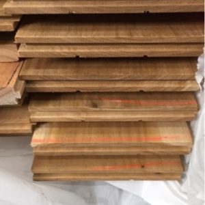 180X21 TALLOWWOOD STAIN GRADE FLOORING (STAIN GRADE IS SELECT GRADE FLOORING WITH SOME RACKING STICK MARKS ON PART OF THE FACE OF THE BOARDS)