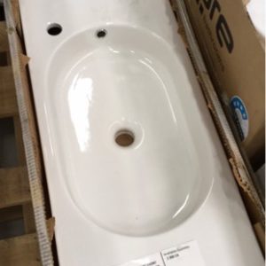 HATRIA EMILY WASH BASIN 81 FLAT FRONT NO TAP HOLE EITHER WALL OR COUNTERTOP RRP$799 YOQB