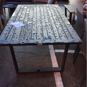 EX DISPLAY PHONEIX OUTDOOR TABLE DAMAGED SOLD AS IS