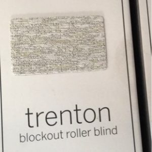 NEW TRENTON BLOCK OUT ROLLER BLIND 60CM X 210CM SNOW DESIGNER LOOK FABRIC JACQUARD COLOUR MATCHING FRONT & BACK UV & HEAT PROTECTION