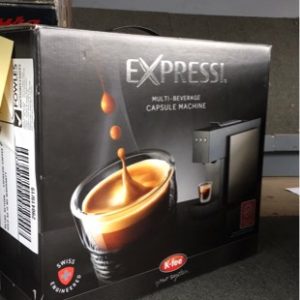 RETAIL RETURN - ESPRESSI COFFEE MACHINE SOLD AS IS NO WARRANTY