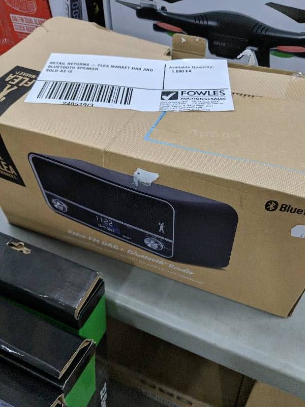 RETAIL RETURNS - FLEA MARKET DAB AND BLUETOOTH SPEAKER SOLD AS IS