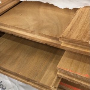 130X19 TALLOWWOOD STAIN GRADE FLOORING (STAIN GRADE IS SELECT GRADE FLOORING WITH SOME RACKING STICK MARKS ON PART OF THE FACE OF THE BOARDS)