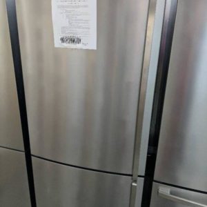 WESTINGHOUSE WBE4514SA S/STEEL BOTTOM MOUNT FRIDGE 453LITRE FULLY ADJUSTABLE INTERIOR 3.5 STAR ENERGY RATING MULTI FLOW SYSTEM RRP$1097 S/N A91076962 WITH 12 MONTH WARRANTY