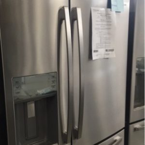 WESTINGHOUSE WHE7074SA S/STEEL FRENCH DOOR FRIDGE 702LITRE WITH DUAL DRAWER FREEZER ICE & WATER DISPENSER FRESH SEAL AUTOMATIC HUMIDITY CONTROLLED CRISPERSSLIDE BACK UP & FLIP UP SHELVES & SNACK ZONES RRP$2498 S/N B81174978 WITH 12 MONTH WARRANTY