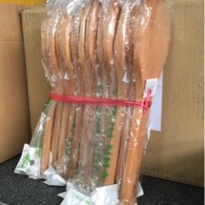 PACK OF 12 PCS OF BAMBOO WOODEN COOKING SPOON UTENSILS - MODEL: 6059