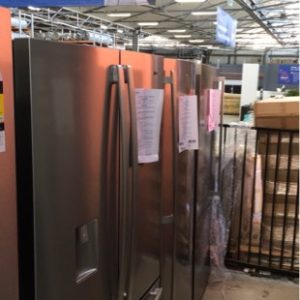 WESTINGHOUSE WHE6060SA FRENCH DOOR S/STEEL FRIDGE 605 LITRE WITH ICE & WATER FULLY ADJUSTABLE INTERIOR WITH SPILLSAFE GLASS SHELVES & LED LIGHT WITH EASY GLIDE CRISPERS RRP$2065 S/N B80872608 12 MONTH WARRANTY