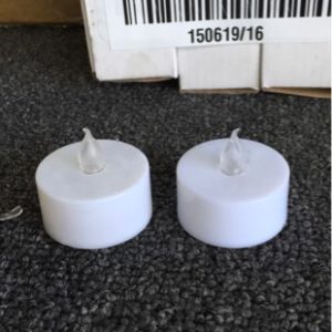 PACK OF 12 PCE LED TEALIGHT CANDLES FITTED WITH CR2032 BATTERY