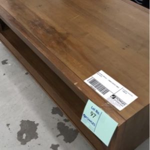 EX RETAIL DISPLAY - TIMBER COFFEE TABLE SOLD AS IS