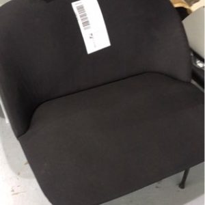 EX HIRE - BLACK MODERN SINGLE CHAIR SOLD AS IS
