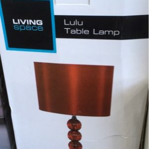 EX DISPLAY HOME FURNITURE - RED LAMP SOLD AS IS