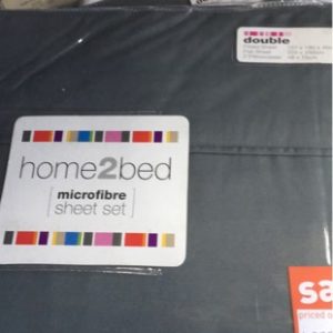 EX DISPLAY HOME FURNITURE - TEAL DOUBLE SHEET SET SOLD AS IS