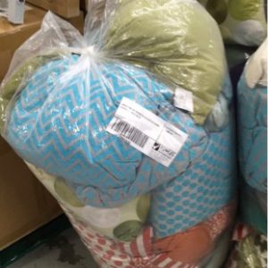 LARGE BAG OF ASSORTED EX DISPLAY HOME CUSHIONS SOLD AS IS