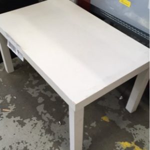 EX RETAIL DISPLAY - WHITE COFFEE TABLE SOLD AS IS
