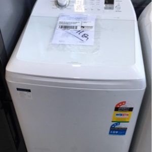 SIMPSON 8KG TOP LOAD WASHING MACHINE SWT8043 AUTO WATER LEVEL SENSING 11 WASH PROGRAMS S/N C91150740 WITH 3 MONTH WARRANTY