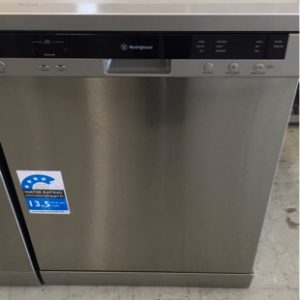 WESTINGHOUSE WSF6606X S/STEEL DISHWASHER 15 PLACE SETTINGS 4.5 STAR WATER EFFICIENT 6 WASH PROGRAMS WATER SAFETY SYSTEM RRP $899 WITH 3 MONTH WARRANTY S/N C44000014