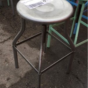 EX HIRE - S/STEEL INDUSTRIAL STOOL SOLD AS IS
