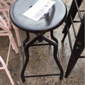 EX HIRE - BLACK INDUSTRIAL STOOL SOLD AS IS