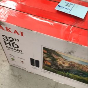 AKAI 32 LED SMART TV WITH 6 MONTH WARRANTY"