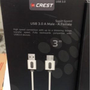 NEW CREST 3M USB MALE TO FEMALE