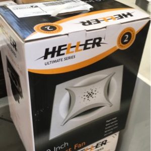NEW HELLER DIY DUCTED EXHAUST FAN WITH 50W MOTOR HEF10PS