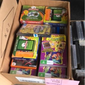BOX OF ASSORTED GAMES AND DVD