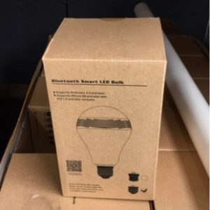 NEW BLUETOOTH LED LIGHT BULK WITH SPEAKER SOLD AS IS NO WARRANTY