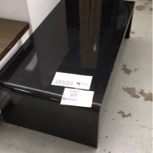 EX DISPLAY HOME FURNITURE - BLACK COFFEE TABLE SOLD AS IS