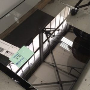 USED - GLASS COFFEE TABLE SOLD AS IS