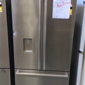 ELECTROLUX FRENCH DOOR FRIDGE EHE5267SA 524 LITRES WITH WATER SLEEK DESIGN HOLIDAY MODE FRESH PLUS TECHNOLOGY ELECTRONIC CONTROL PANEL RRP$3199 S/N C 62970262 3 MONTH PARTS & LABOUR WARRANTY