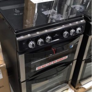 544MM BLACK NEW WORLD LPG GAS FREESTANDING OVEN WITH SEPARATE GRILL WITH 3 MONTH WARRANTY
