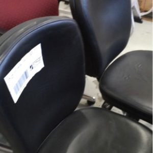 SECOND HAND OFFICE FURNITURE - BLACK OFFICE CHAIR SOLD AS IS