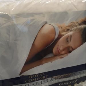 ROYAL COMFORT GOOSE DELUXE 50/50 GOOSE FEATHER & DOWN 500GSM QUILT - DOUBLE SIZE