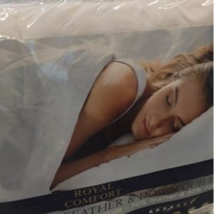 ROYAL COMFORT GOOSE DELUXE 50/50 GOOSE FEATHER & DOWN 500GSM QUILT - KING SIZE
