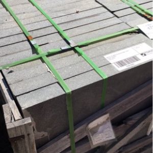 PALLET OF 48PCS OF BLUESTONE THICK STONE PAVERS SOLD AS IS