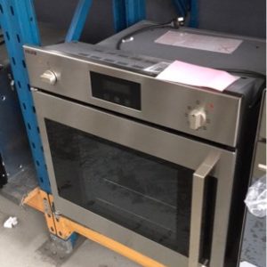 EX DISPLAY EURO 600MM ESM60SOTSX S/STEEL ELECTRIC OVEN WITH SIDE OPENING DOOR 7 MULTI FUNCTIONS WITH TRIPLE GLAZED DOOR TELESCOPIC RAIL WITH 12 MONTH WARRANTY