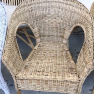 NATURAL WICKER ARM CHAIRS