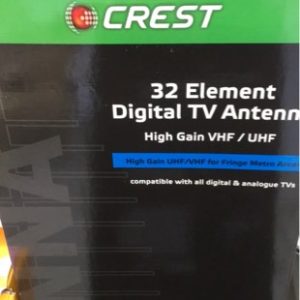 CREST CANT4035 LARGE 32 ELEMENT HIGH GAIN OUTDOOR DIGITAL TV ANTENNA UHF/VHF