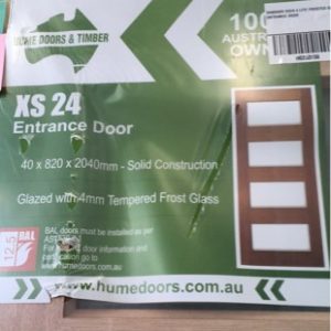 2040X820 XS24 4 LITE FROSTED GLASS ENTRANCE DOOR