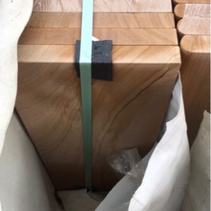 PALLET OF 68 PCS 600X350X30 SANDSTONE COFFEE POOL COPING/STAIR TREADS